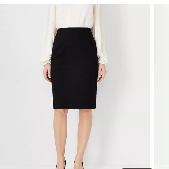 Ann Taylor petite steamed pencil skirt in seasonless stretch - Picture 1 of 5